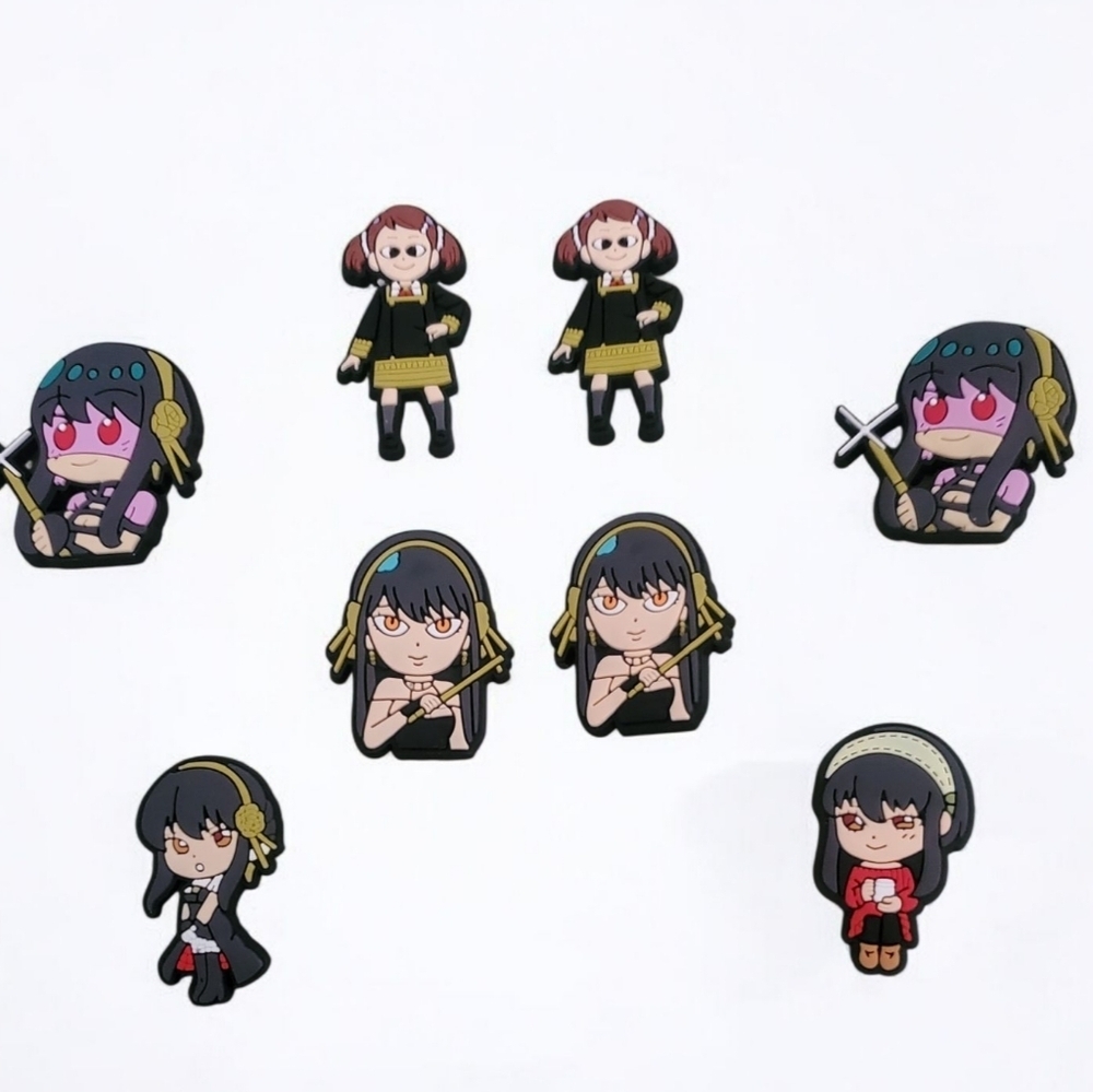 Anime Inspired Croc Charms | Kawaii Shoe Charms | Manga PVC Jibbitz Style